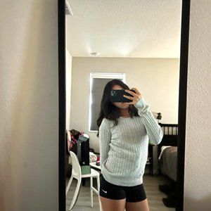 Gray winter sweater